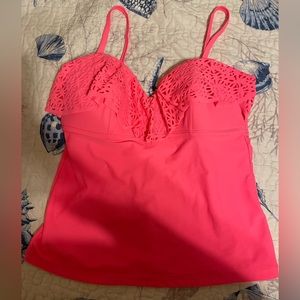 Neon Pink Tankini Top